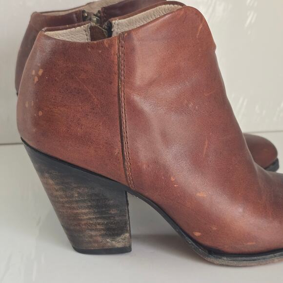 Freebird by Steven Womens 8 Detroit Brown Distressed Leather Booties Festival - Picture 2 of 15